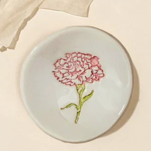 Birth Flower Ring Dish